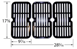 Grill King Porcelain Stamped Steel Cooking Grate Set -Weber Chill Shop 54193 dimensions 1
