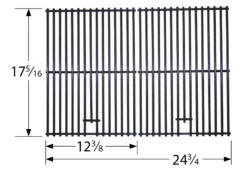 Kenmore Porcelain Steel Wire Cooking Grate Set -Weber Chill Shop 57182 dimensions 2