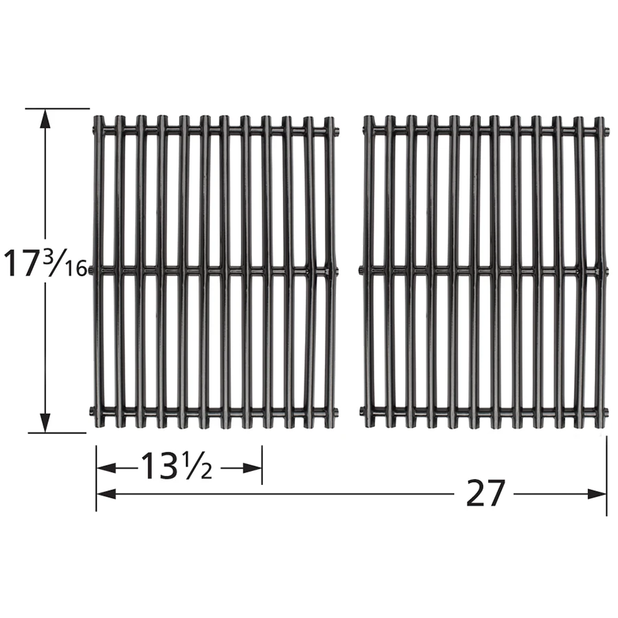 GrillMaster Porcelain Steel Wire Cooking Grate Set 4 GrillMaster Porcelain Steel Wire Cooking Grate Set - Image 2