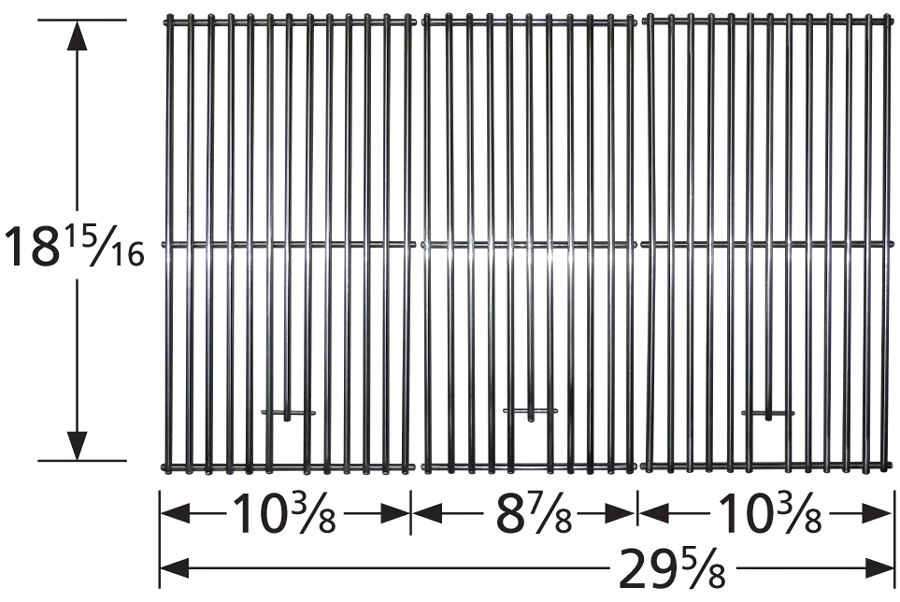 Nexgrill Stainless Steel Clad Wire Cooking Grate Set 4 Nexgrill Stainless Steel Clad Wire Cooking Grate Set - Image 2