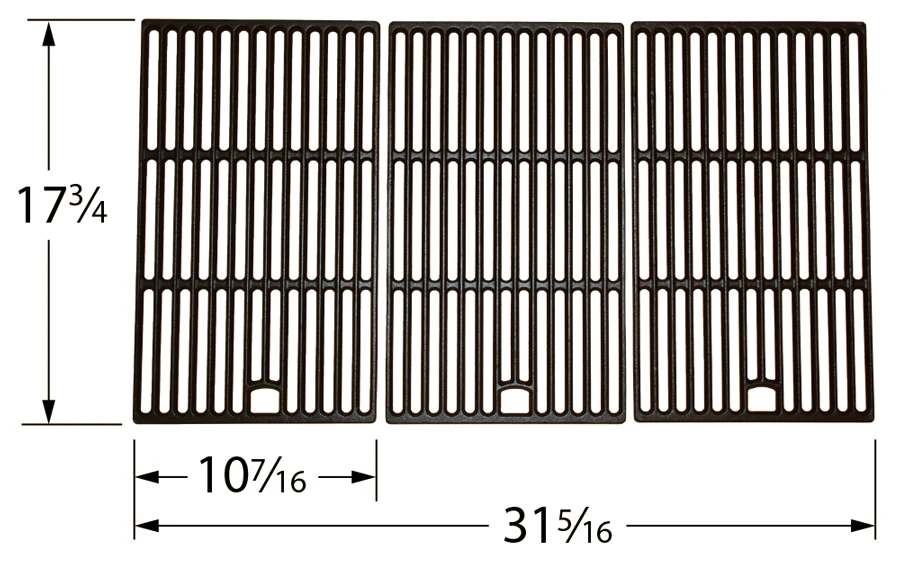 President's Choice Porcelain Cast Iron Cooking Grate Set 3 President's Choice Porcelain Cast Iron Cooking Grate Set