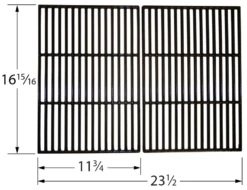 MegaMaster Porcelain Cast Iron Cooking Grate Set 5 MegaMaster Porcelain Cast Iron Cooking Grate Set -Weber Chill Shop 60662 dimensions 4