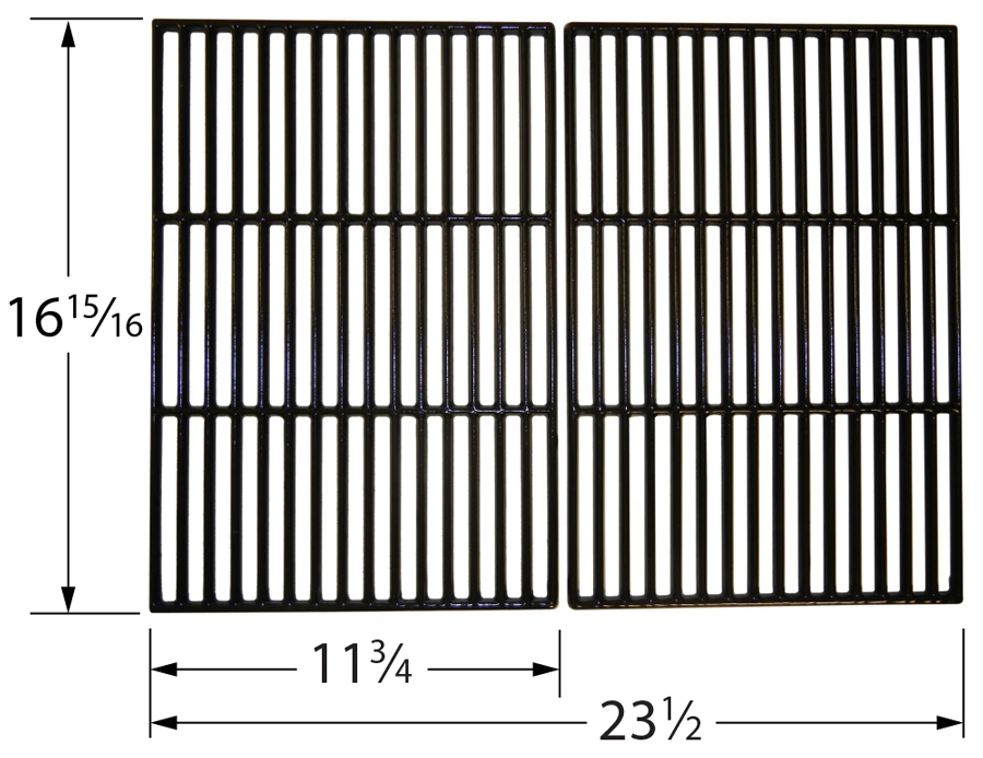 MegaMaster Porcelain Cast Iron Cooking Grate Set 4 MegaMaster Porcelain Cast Iron Cooking Grate Set - Image 2