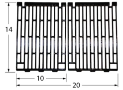 Amberlight Porcelain Cast Iron Cooking Grate Set