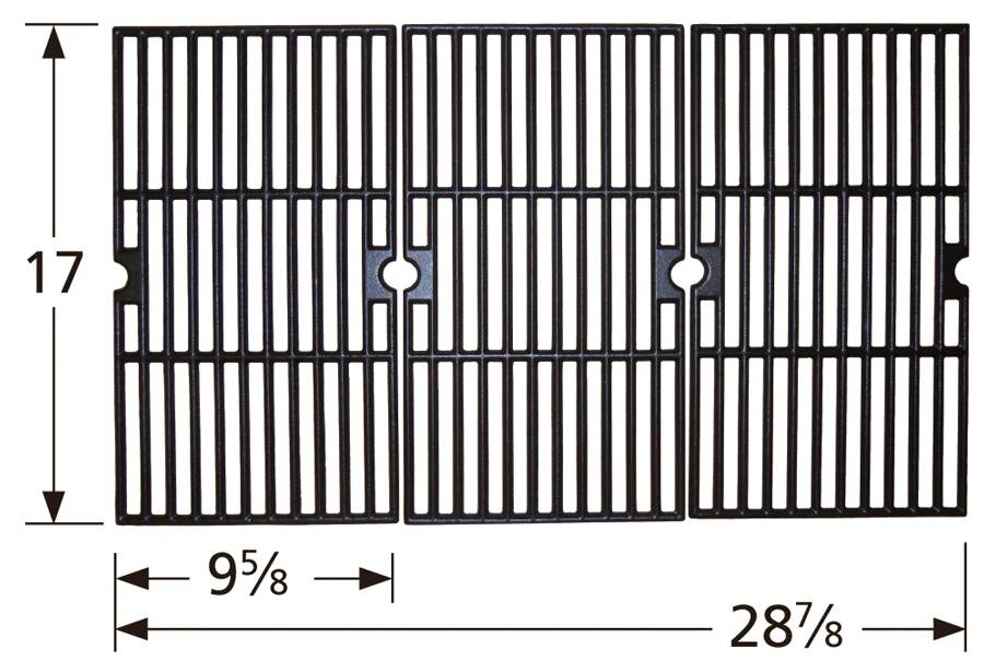 Nexgrill Porcelain Cast Iron Cooking Grate Set 4 Nexgrill Porcelain Cast Iron Cooking Grate Set - Image 2