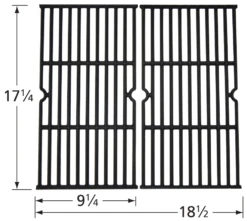 Grill Chef Porcelain Cast Iron Cooking Grate Set -Weber Chill Shop 63172 dimensions 2