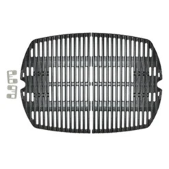 Weber Chill Shop 20 Weber 7583 & 7645 OEM 21.5-Inch Porcelain Cast Iron Cooking Grate Set For Weber Q200 & Q2000 Series Grills
